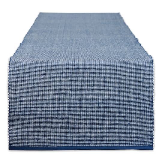 DII® 108" Navy & White 2-Tone Ribbed Table Runner